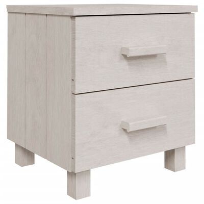 vidaXL Bedside Cabinets HAMAR 2 pcs White 40x35x44.5 cm Solid Wood