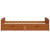 vidaXL Bed Frame without Mattress Honey Brown Solid Wood Pine 90x200 cm