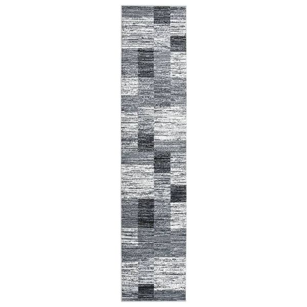vidaXL Runner Rug BCF Grey 100x450 cm