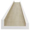 vidaXL Wall Shelves 2 pcs White and Sonoma Oak 100x9x3 cm