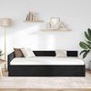 vidaXL Corner Bed Frame with Headboard Black 80 cm x 200 cm Velvet