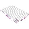 vidaXL Bed Slats Replacement with 17 Slats 80x200 cm