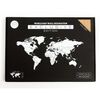 MiMi Innovations Wooden World Map Wall Decoration Exclusive Oak 130x78 cm