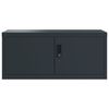 vidaXL File Cabinet Anthracite 90x40x110 cm Steel