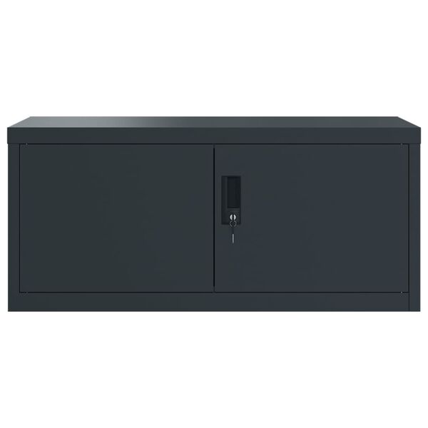 vidaXL File Cabinet Anthracite 90x40x110 cm Steel