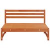 vidaXL Garden Middle Sofa Solid Pine Wood Wax Brown 120 x 84 x 70 cm