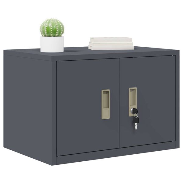 vidaXL Storage Cabinet Anthracite 60 x 40 x 40 cm Steel