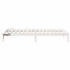 vidaXL Bed Frame with Side Tables White 80 x 210 cm Solid Pine Wood