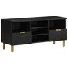 vidaXL TV Cabinet Black 100x33x46 cm Engineered Wood