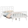 vidaXL Bed Frame without Mattress White 120x200 cm Solid Wood Pine