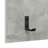vidaXL Wall-Mounted Coat Rack with Shelf Concrete Grey 40 x 10 x 90 cm