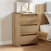 vidaXL Bedside Cabinet Artisan Oak 40x35x62.5 cm Engineered Wood