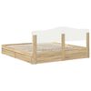 vidaXL Storage Bed with Drawer Sonoma Oak 180 x 200 cm Engineered Wood