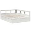 vidaXL Bookcase Bed without Mattress White 140x200cm Solid Wood Pine