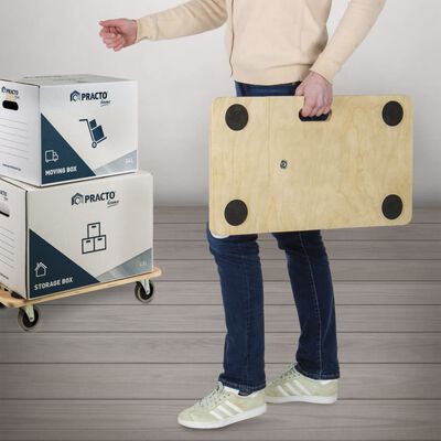 Practo Home Adjustable Furniture Roller 200 kg Wood