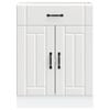 vidaXL Kitchen Base Cabinet Lucca White Engineered Wood
