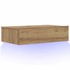 vidaXL TV Cabinet with LED Lights Artisan Oak 60x35x15.5 cm