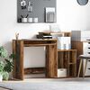 vidaXL Desk with Drawer Old Wood 120.5 x 44 x 88.5 cm Engineered Wood
