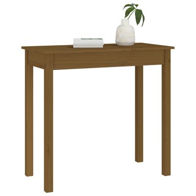 vidaXL Console Table Honey Brown 80x40x75 cm Solid Wood Pine
