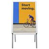 vidaXL A1 Customer Stopper Poster Stand Aluminium