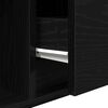 vidaXL TV Cabinet Black Oak 80x31x25.5 cm Engineered Wood