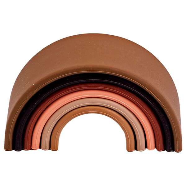 d&euml;na Silicone Toy Set Rainbow Diversity 6 pcs