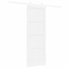 vidaXL Sliding Door White 73.5 x 198.5 cm Solid Pine Wood