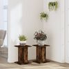 vidaXL Plant Stands 2 pcs Smoked Oak 30x30x40 cm Engineered Wood