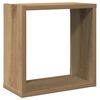 vidaXL Wall Cube Shelves 2 pcs Artisan Oak 30x15x30 cm Engineered Wood