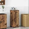 vidaXL Bathroom Cabinet with Drawer with Door Old Wood 30 x 35 x 80 cm