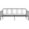 vidaXL Sofa Bed Frame without Mattress Black Metal 90x200 cm