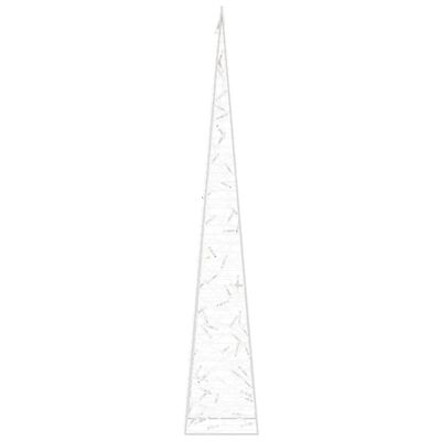 vidaXL Acrylic Decorative LED Light Cone Cold White 120 cm
