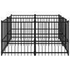vidaXL Outdoor Dog Kennel Steel 3.75 m&sup2;