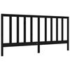 vidaXL Bed Frame without Mattress Black 200x200 cm Solid Wood Pine