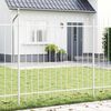 vidaXL Garden Fence White 1.7 x 1.5 m Powder-coated Steel