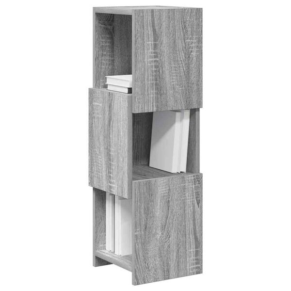 vidaXL Corner Cabinet Grey Sonoma 25.5x25x80cm Engineered Wood