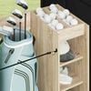 vidaXL Golf Cabinet with Wheel Plain Sonoma Oak 120 x 45 x 98 cm
