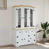 vidaXL Highboard Corona White 112x43x196 cm Solid Wood Mexican Pine