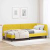 vidaXL Corner Bed Frame with Headboard Yellow 90 x 190 cm Velvet