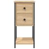 vidaXL Bedside Cabinet Sonoma Oak 32x42x70 cm Engineered Wood