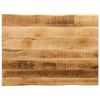 vidaXL Table Top Live Edge 70x60x3,8 cm Solid Wood Rough Mango