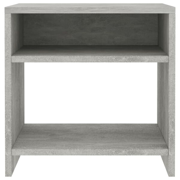 vidaXL Bedside Cabinets 2 pcs Concrete Grey 40x30x40 cm Engineered Wood