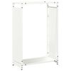 vidaXL Firewood Rack White 60x28x90 cm Cold-rolled steel
