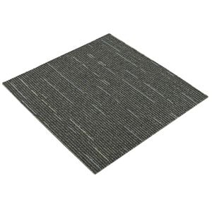 vidaXL Carpet Tile Striped Light Green 50 x 50 cm 20 pcs