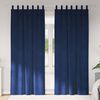 vidaXL Blackout Curtains 2 pcs Dark Blue 140 x 260 cm Velvet