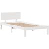 vidaXL Bookcase Bed without Mattress White 75x190cm Small Single Solid Wood Pine