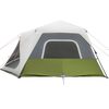 vidaXL Family Tent with LED 10-Person Light Green Quick Release