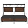 vidaXL Bed Frame without Mattress Brown Oak 120x200 cm Engineered Wood