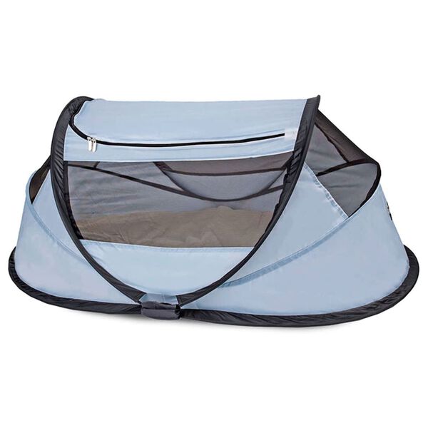 DERYAN Pop-up Travel Cot BabyBox with Mosquito Net Sky Blue
