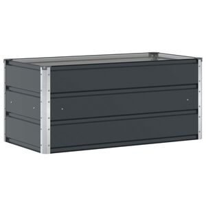 vidaXL Planter Anthracite 100 x 50 x 45 cm Galvanised Steel